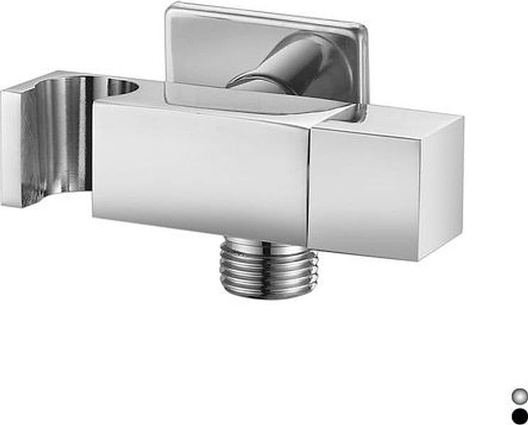 Presa Acqua Quadra con Supporto Doccia e Arresto Dh Cromo – Dianhydro