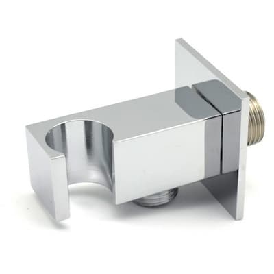 Presa Acqua Rettangolare con Supporto Doccia Debor Cromo - 3
