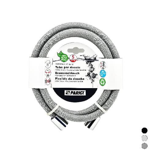 Flessibile Doccia Chromalux Zero Parig Nero 150 cm - 3