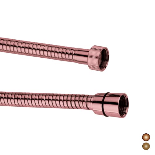 Flessibile Doccia in Ottone Damas Attacco ½f x ½f Rame 150 cm - 3