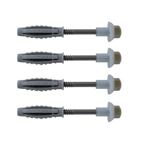 4 Pezzi Elementi di Fissaggio INOX Fischer per W.c Fisch Diam Punta 8 mm - 2