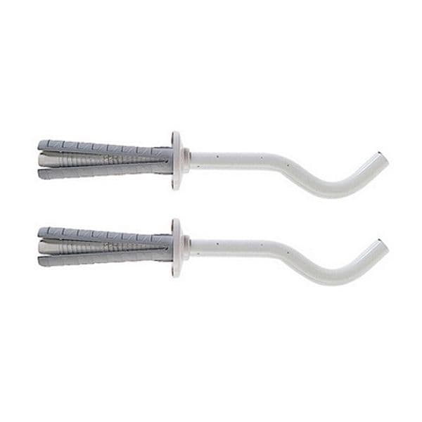 2 Pezzi Mensole per Radiatori in Ghisa Tf 7 Fischer 125 Bianca