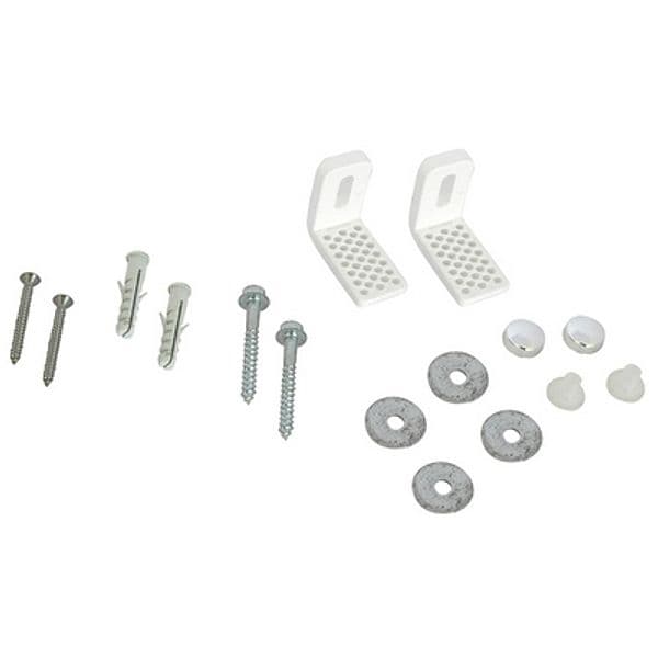 2 Pezzi Fissaggi Laterali WC e Bidet Multiforo Dh - 3