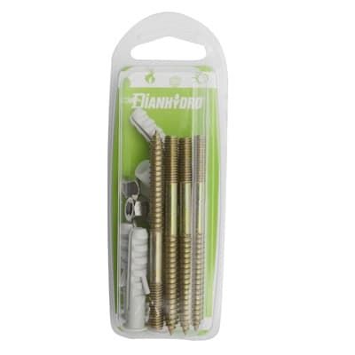 4 Pezzi Fissaggi Verticali per WC e Bidet Blister Faidf Zincato M6 x 80 - 3