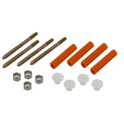 4 Pezzi Fissaggi per WC e Bidet con Tassello Arancio Dh 6 mm x 80 - 3