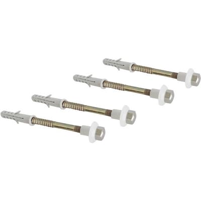 4 Pezzi Fissaggi Verticali per WC e Bidet Dh Zincati M6 x 80 - 3
