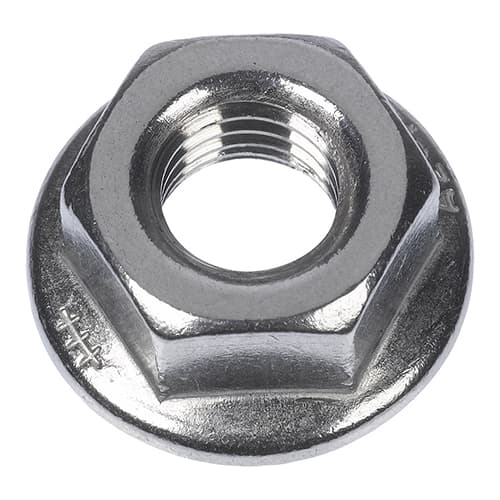 100 Pezzi Dadi Esagonali Flangiati Mu F in Acciaio Fisch M10 Chiave 17 mm - 3