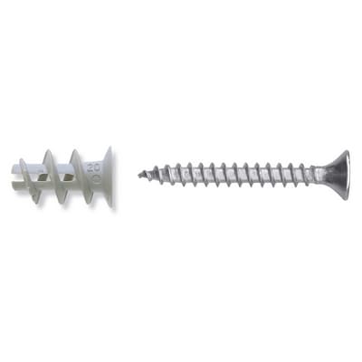 Tassello Nylon con Vite per Cartongesso Fisch 22 mm 50 Pezzi - 3