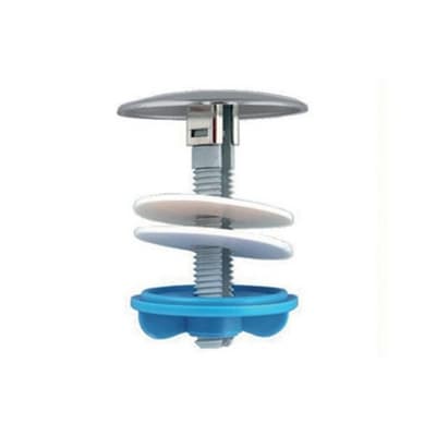 Copriforo in Plastica per Lavabo Bidet Ø 55 Dh Cromo - 3