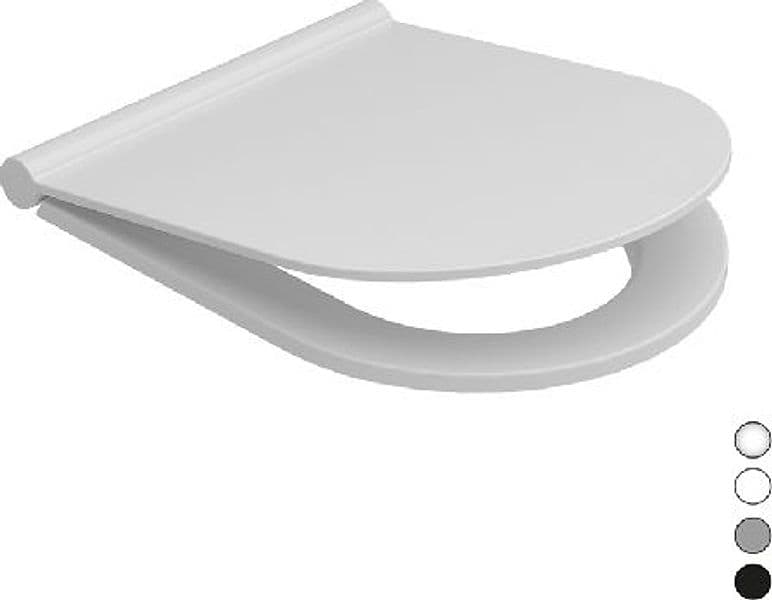 Sedile WC in Termoindurente Soft Closing Mayka Bianco Coprivaso Copriwater - 3