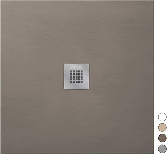 Piatto Doccia Mod Estasi Quadrato Linph Tortora 80 cm x 80 - 3