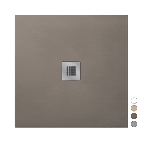 Piatto Doccia Mod Estasi Quadrato Linph Tortora 80 cm x 80 - 3