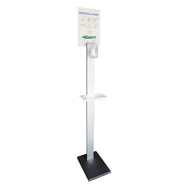 Colonnina Porta Gel Igienizzante con Mensola Dh Hxlxp 160 cm x 24 x 35 - 3