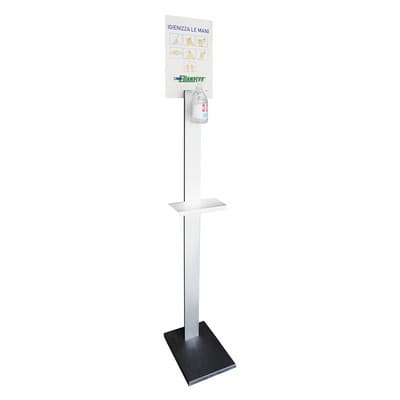 Colonnina Porta Gel Igienizzante con Mensola Dh Hxlxp 160 cm x 24 x 35 - 3