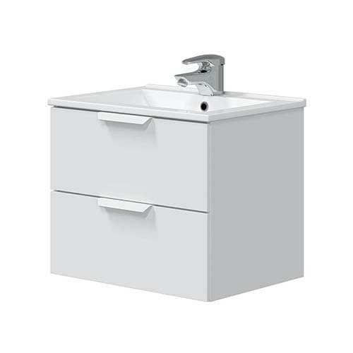 Mobile Arredo Bagno Sospeso One (da Dh 50 cm x 60 x 45 Bianco Lucido - 3