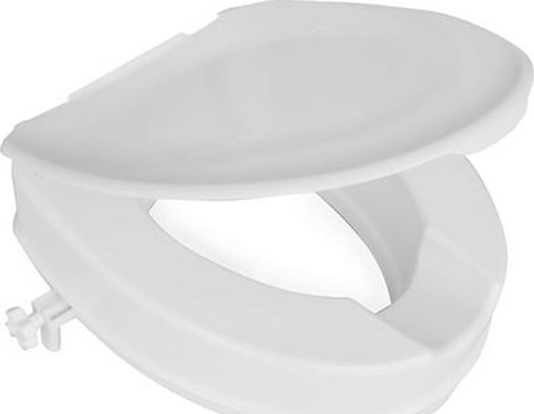 Ciambella Alzawater Universale Rialzata con Coperchio Victor Dh Bianco - 3