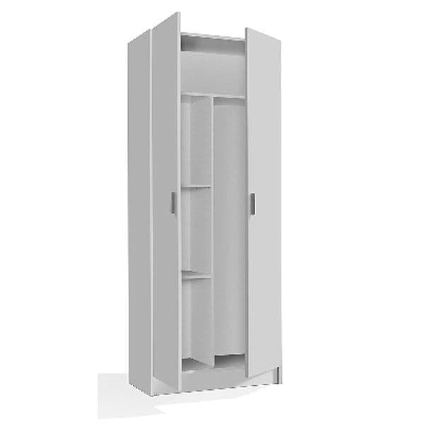 Armadio Multiuso con Portascope 2 Ante Dh H 180 cm x L 73 cm x P 37 cm - 2