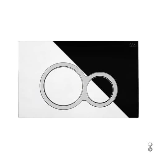 Placca di Comando Mod Rotonda per Cassetta Rak Ecofix Cromo Matt Cromo - 3
