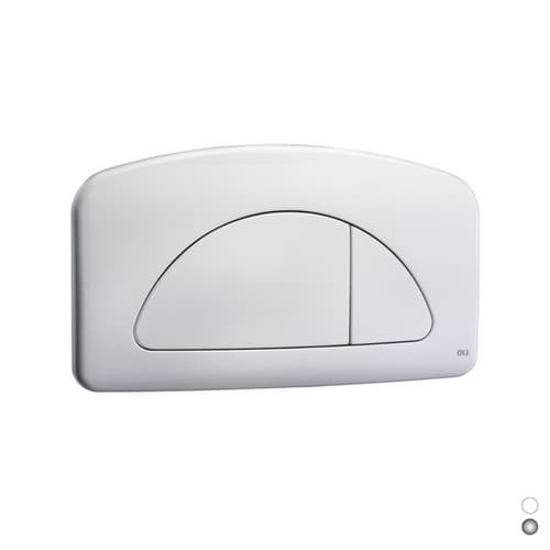 Placca Dual per Cassette Diamante e Giada Olive Cromo - 3