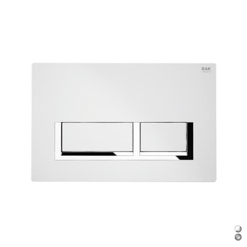 Placca di Comando Mod Rettangolare per Cassetta Rak Ecofix Cromo Matt Cromo - 3