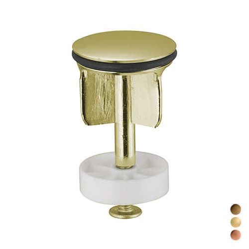 Tappo per Scarico in Ottone Pb 11 x 4 Dorato - 3