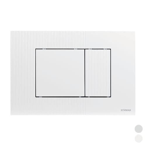 Placca Doppio Scarico Metis Fluid Cromo Lucido - 3