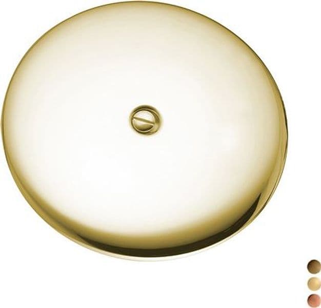 Piastra Pavimento in Ottone Pb Ø 150 Dorata - 3