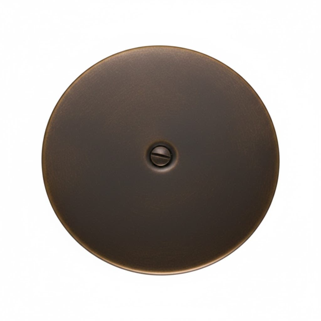 Piastra Pavimento in Ottone Pb Ø 150 Bronzata - 3