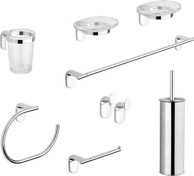 Set Accessori Bagno 8 Pezzi Serie Zero Metaform Cromo - 3