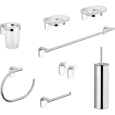 Set Accessori Bagno 8 Pezzi Serie Zero Metaform Cromo - 3