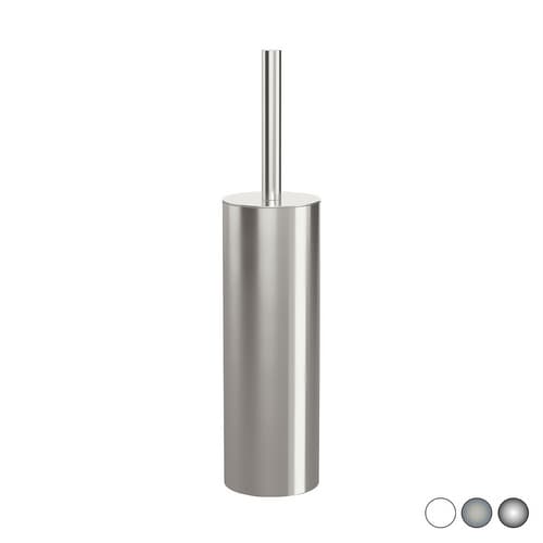 Porta Scopino da Terra Mod Hotel Maison Metaf Bianco 7,6 cm x H 39,5 x 7,6 - 3