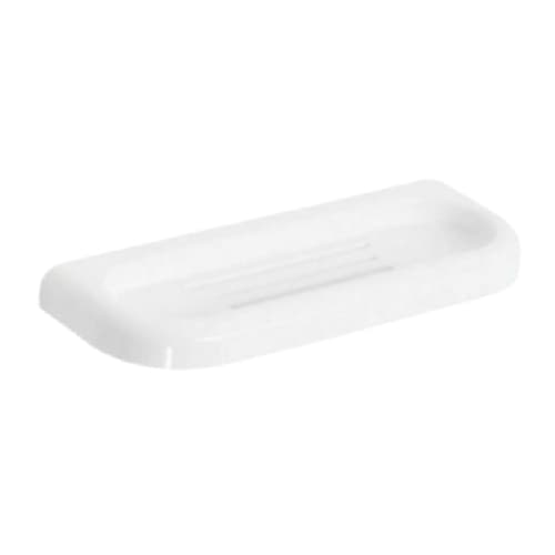 Porta Spugna e Porta Sapone Combinato Serie Linea Metaf Bianco - 3