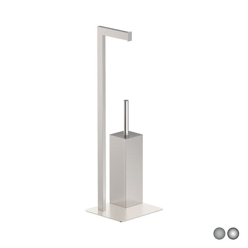 Piantana Porta Scopino Zeus Metaf Cromo 20 cm x H 64 x 18 - 2