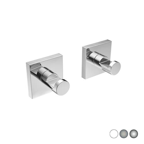 2 Pezzi Appendiabiti Mod Hotel Maison Metaf Spazzolato 5 cm x H 5 x 4,5 - 3