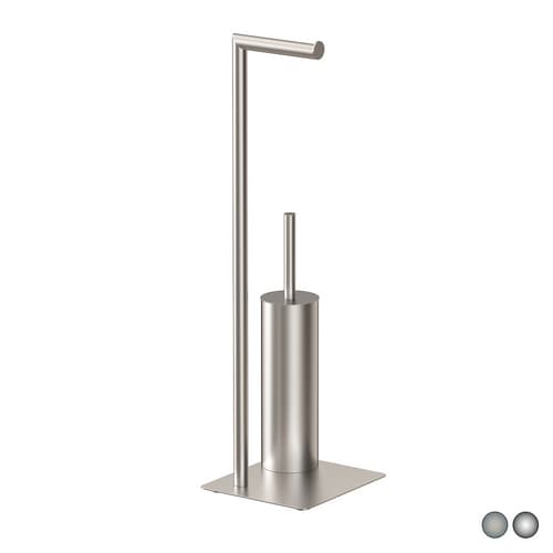 Piantana Porta Scopino Poseidon Metaf Spazzolato 20 cm x H 64,2 x 18 - 3