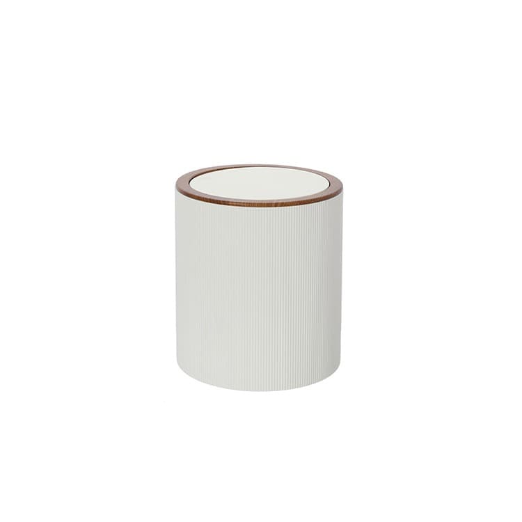 Pattumiera Bagno 5 L in Plastica Bianca Design Moderno Linea London - 3
