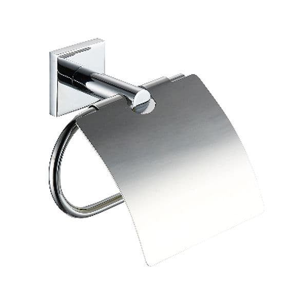 Porta Rotolo Carta Chiuso Linea Giona Dhimp Cromo Fiss con Viti - 3