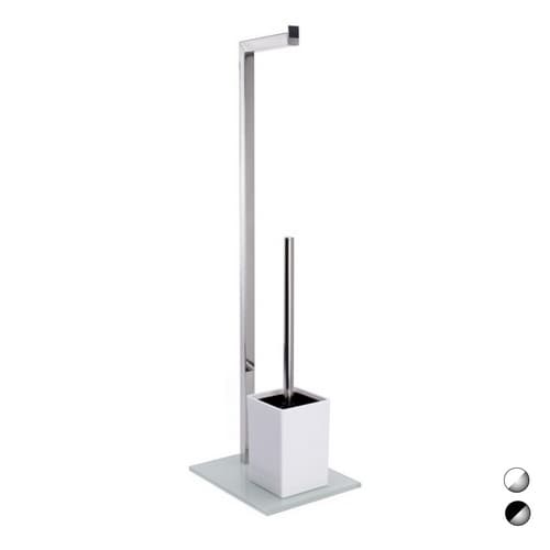 Piantana Colonna Acciaio INOX Porta Scopino Spire Acciaio INOX 121 C2183 Ab - 3