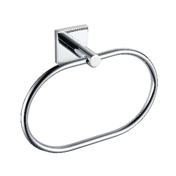 Porta Asciugamani ad Anello Linea Giona Dhimp Cromo Fiss con Viti - 2
