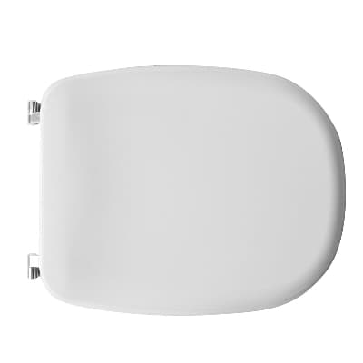 Sedile WC Termoindurente Mod D040 Forma 6 Dh Bianco - 3