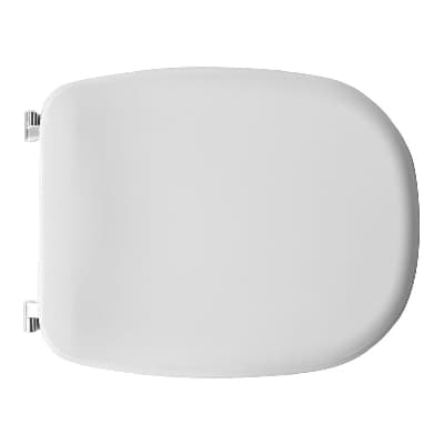 Sedile WC Termoindurente Mod D040 Doppia Cerniera Forma 6 Dh Bianco - 3