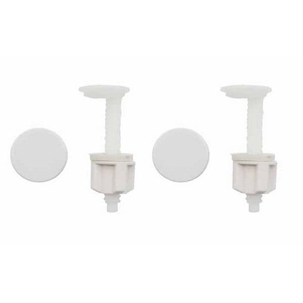 Coppia Supporti per Sedile con Caduta Frizionata Metaf Bianco - 3