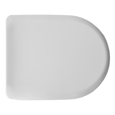 Sedile WC Termoindurente Mod D061 Doppia Cerniera Forma 7 Dh Bianco - 3