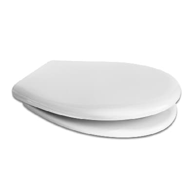 Sedile WC Termoindurente Mod D031 Doppia Cerniera Forma 1 Dh Bianco - 3
