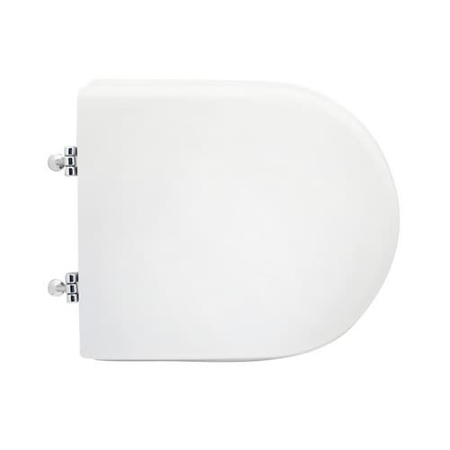 Sedile WC per Sanitosco Vaso Free Chiuso Cw Bianco Cerniere a Passanti - 3