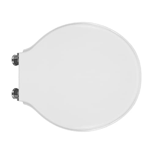 Sedile WC Senesi per Vaso Lutezia Forma 2 Cw Bianco Cerniere a Passanti - 3