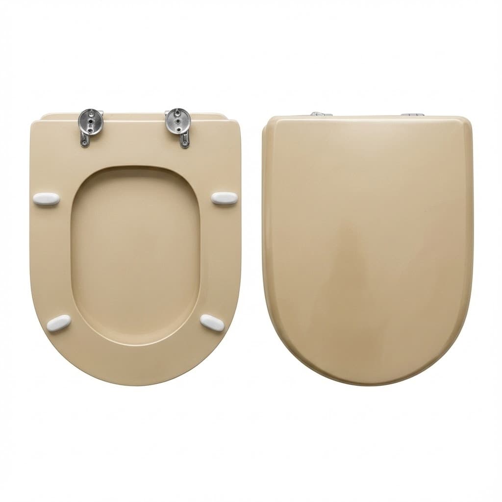 Sedile WC per Vavid Vaso Orientale Forma 7 Cw Champagne - 3
