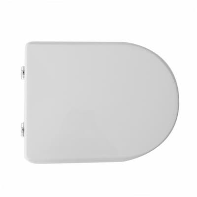 Sedile WC per Globo Vaso Alia 2 Forma 7 Cw Bianco Cerniere C Espansione - 3