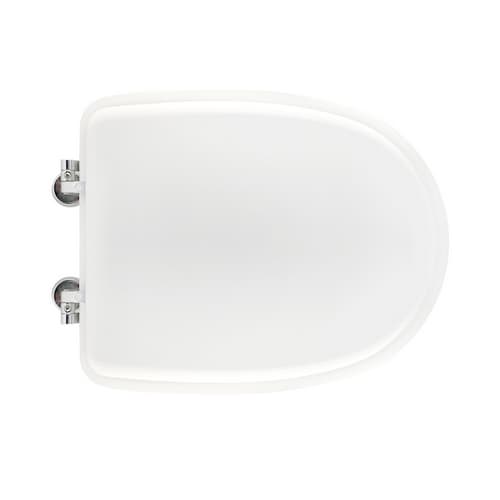 Sedile WC per Jumbo Vaso Arethona Forma 6 Cw Bianco Cerniere C Espansione - 3