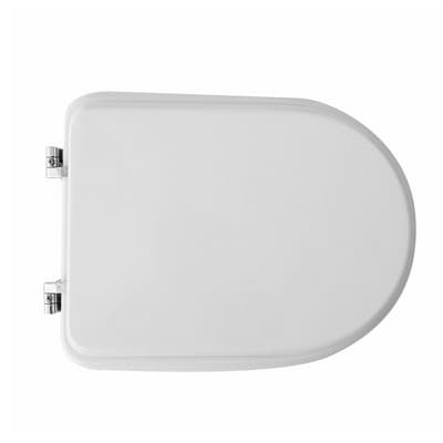 Sedile WC per Jumbo Vaso Tua Forma 7 Cw Bianco Cerniere a Passanti - 3